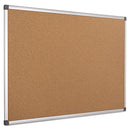 MasterVision Value Cork Bulletin Board with Aluminum Frame, 24 x 36, Natural