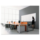 MasterVision Magnetic Dry Erase Tile Board, 29 1/2 x 45, White Surface