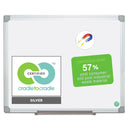 MasterVision Earth Ceramic Dry Erase Board, 24x36, Aluminum Frame