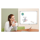 MasterVision Earth Ceramic Dry Erase Board, 24x36, Aluminum Frame