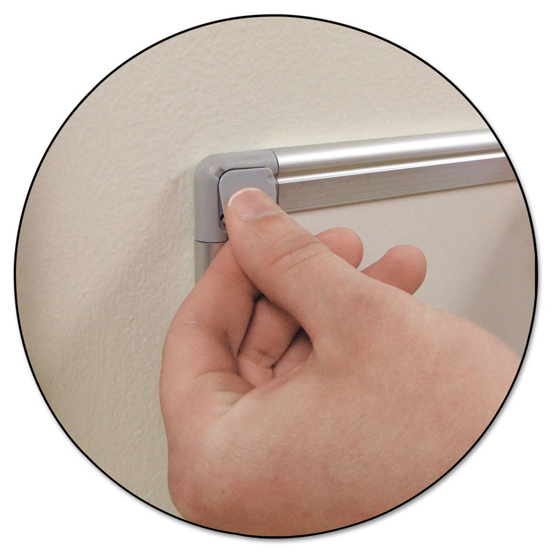 MasterVision Earth Ceramic Dry Erase Board, 24x36, Aluminum Frame