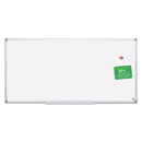 MasterVision Earth Dry Erase Board, White/Silver, 48 x 96