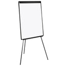 MasterVision Basic Tripod Melamine Presentation Easel, 22.5 x 42, White/Black