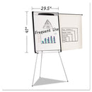 MasterVision Tripod Extension Bar Magnetic Dry-Erase Easel, 39" to 72" High, Black/Silver