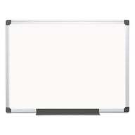 MasterVision Value Lacquered Steel Magnetic Dry Erase Board, 36 x 48, White, Aluminum Frame