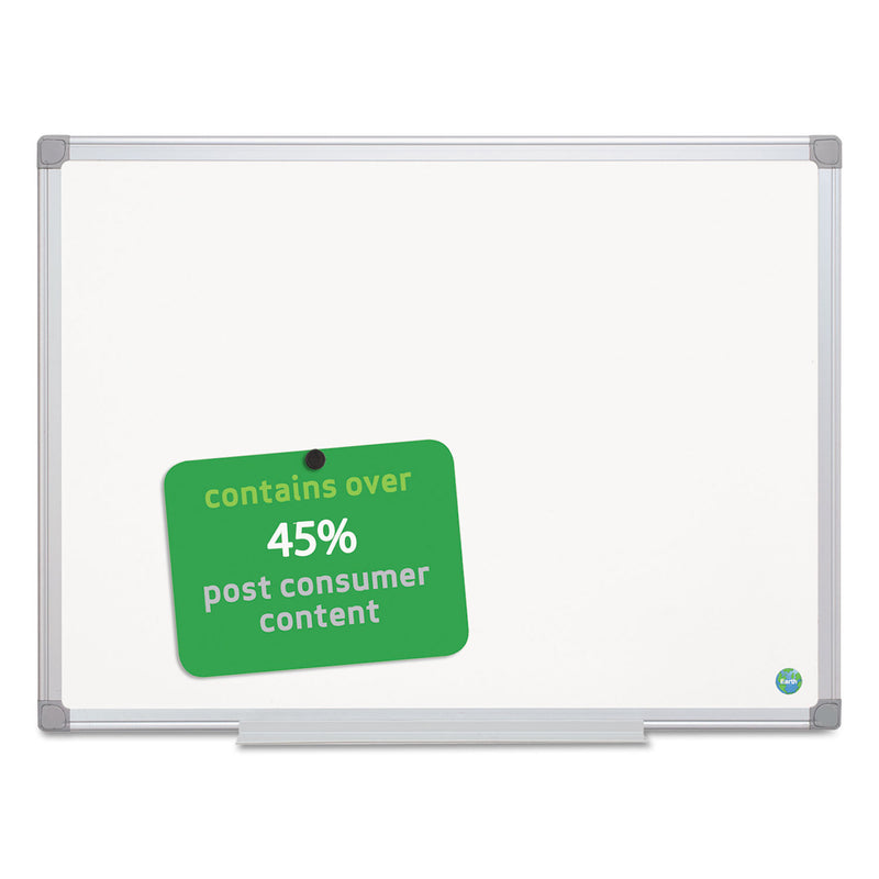 MasterVision Earth Gold Ultra Magnetic Dry Erase Boards, 36 x 48, White, Aluminum Frame