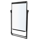 MasterVision Folds-to-a-Table Melamine Easel, 28.5 x 37.5, White, Steel/Laminate