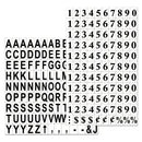 MasterVision Interchangeable Magnetic Board Accessories, Letters, Black, 0,75"h