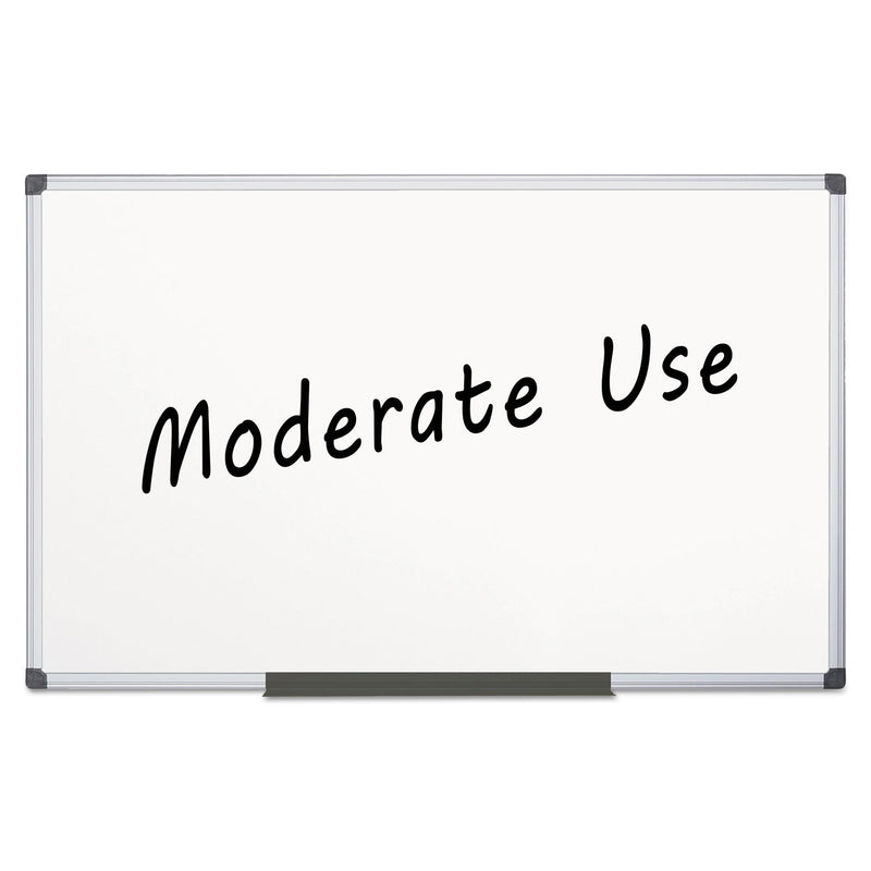 MasterVision Value Melamine Dry Erase Board, 48 x 96, White, Aluminum Frame