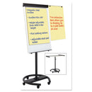 MasterVision 360 Multi-Use Mobile Magnetic Dry Erase Easel, 27 x 41, Black Frame