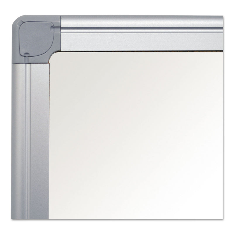 MasterVision Earth Easy-Clean Dry Erase Board, White/Silver, 24x36