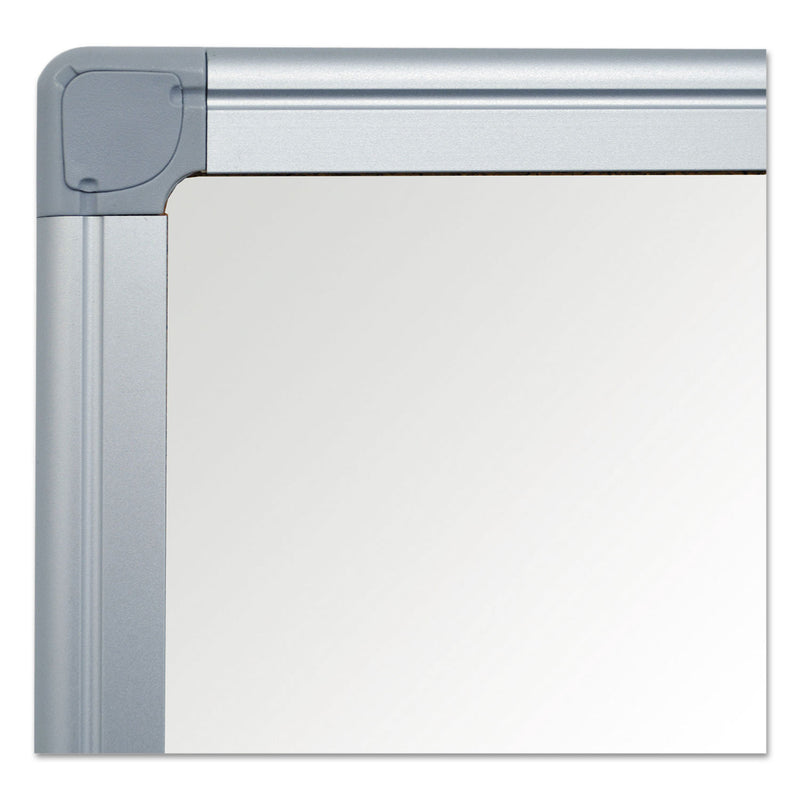 MasterVision Value Lacquered Steel Magnetic Dry Erase Board, 36 x 48, White, Aluminum Frame