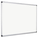 MasterVision Value Lacquered Steel Magnetic Dry Erase Board, 48 x 72, White, Aluminum Frame