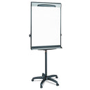 MasterVision Tripod Extension Bar Magnetic Dry-Erase Easel, 69" to 78" High, Black/Silver