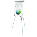 MasterVision Telescoping Tripod Display Easel, Adjusts 38" to 69" High, Metal, Silver