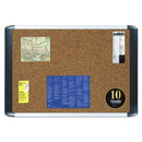 MasterVision Tech Cork Board, 48x72 Silver/Black Frame