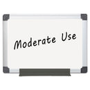 MasterVision Value Melamine Dry Erase Board, 24 x 36, White, Aluminum Frame