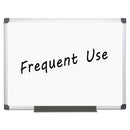 MasterVision Value Lacquered Steel Magnetic Dry Erase Board, 36 x 48, White, Aluminum Frame