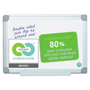 MasterVision Earth Easy-Clean Dry Erase Board, White/Silver, 18x24