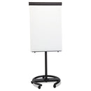 MasterVision 360 Multi-Use Mobile Magnetic Dry Erase Easel, 27 x 41, Black Frame