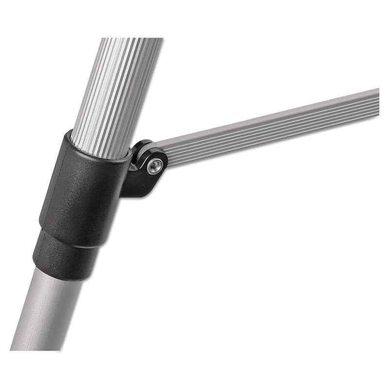 MasterVision Telescoping Tripod Display Easel, Adjusts 35" to 64" High, Metal, Silver