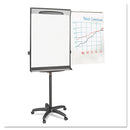 MasterVision Tripod Extension Bar Magnetic Dry-Erase Easel, 69" to 78" High, Black/Silver