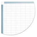 MasterVision Grid Planning Board w/ Accessories, 1 x 2 Grid, 72 x 48, White/Silver