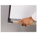 MasterVision Platinum Mobile Easel, White, 29 x 41, Black Frame