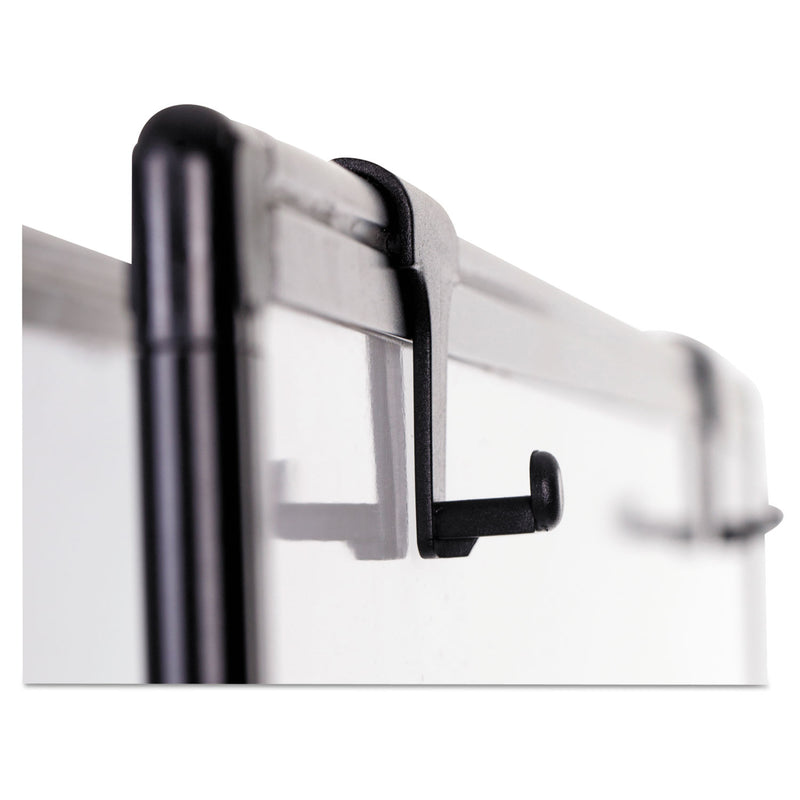 MasterVision Creation Station Dry Erase Board, 29 1/2 x 74 7/8, Black Frame