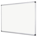 MasterVision Value Lacquered Steel Magnetic Dry Erase Board, 48 x 72, White, Aluminum Frame