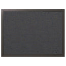 MasterVision Designer Fabric Bulletin Board, 24 x 18, Black Fabric/Black Frame
