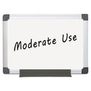 MasterVision Value Melamine Dry Erase Board, 36 x 48, White, Aluminum Frame