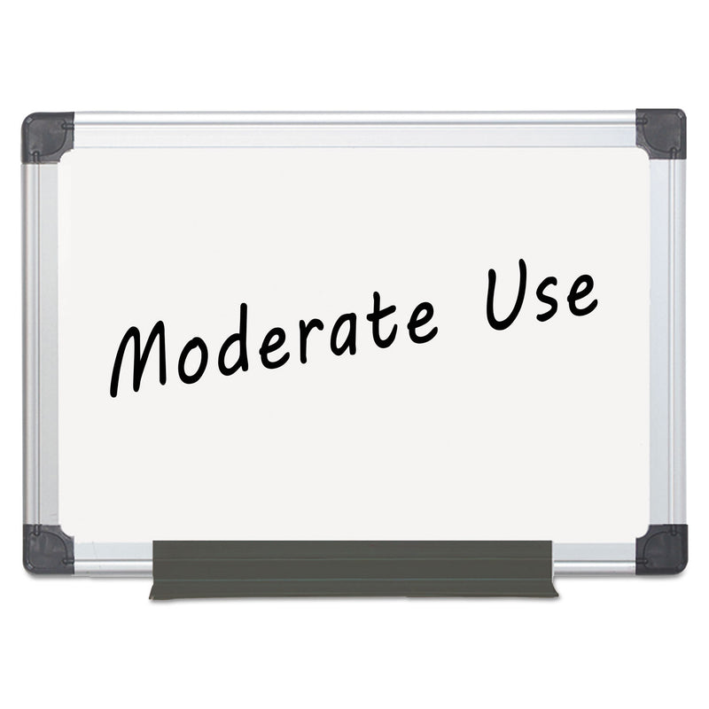 MasterVision Value Melamine Dry Erase Board, 36 x 48, White, Aluminum Frame