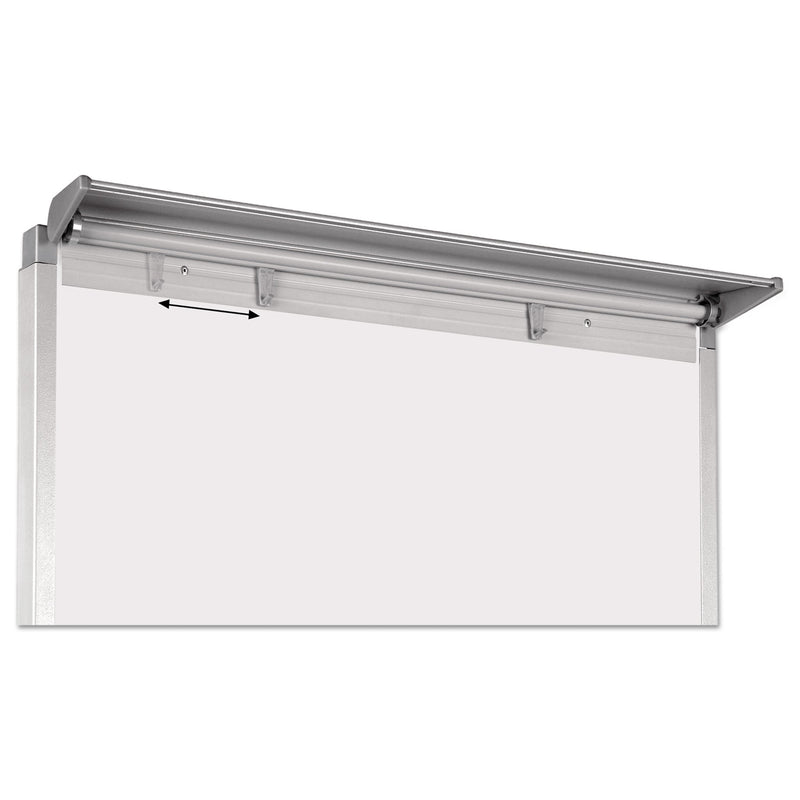 MasterVision Silver Easy Clean Dry Erase Quad-Pod Presentation Easel, 45" to 79" High, Silver