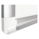 MasterVision Grid Planning Board, 1 x 2 Grid, 36 x 24, White/Silver