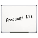 MasterVision Value Lacquered Steel Magnetic Dry Erase Board, 48 x 72, White, Aluminum Frame