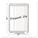 MasterVision In-Out Magnetic Dry Erase Board, 24x36, Silver Frame