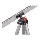 MasterVision Telescoping Tripod Display Easel, Adjusts 35" to 64" High, Metal, Silver