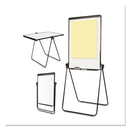 MasterVision Folds-to-a-Table Melamine Easel, 28.5 x 37.5, White, Steel/Laminate
