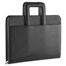 Universal Zip-Around Padfolio, Vinyl, 14 1/2 x 2 1/2 x 11 1/2, Black