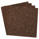 Universal Cork Tile Panels, Dark Brown, 12 x 12, 4/Pack