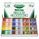 Crayola Crayons and Markers Combo Classpack, Eight Colors, 256/Set