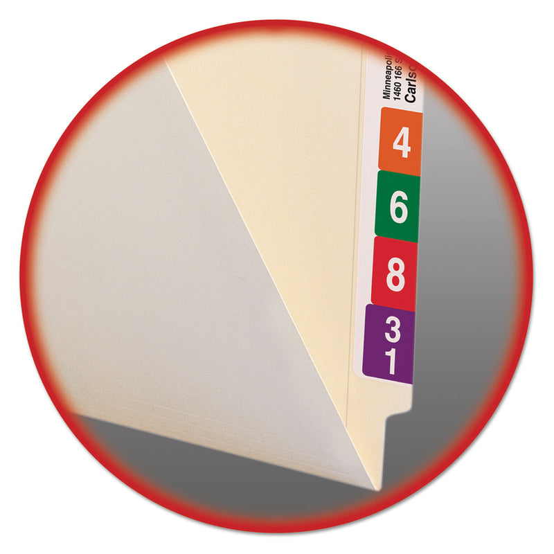 Smead Heavyweight Manila End Tab Pocket Folders, Interior Front Panel Pocket, Straight Tabs, Letter Size, 11-pt Manila, 50/Box