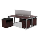 Alera Pedestal File Seat Cushion, 14.88 x 19.13 x 2.13, Smoke