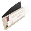 deflecto Interior Image Anti-Glare Sign Holder, Landscape, 8.5 x 2 Insert, Black/Silver