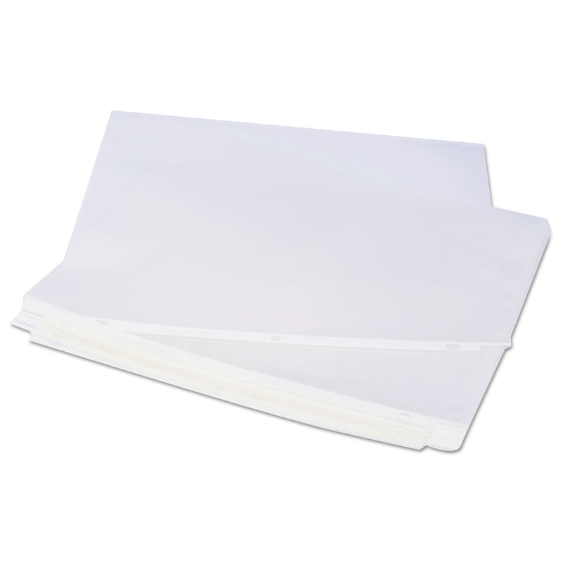 Universal Top-Load Poly Sheet Protectors, Standard Gauge, Letter, Clear, 50/Pack