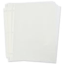 Universal Top-Load Poly Sheet Protectors, Heavy Gauge, Nonglare, Clear 50/Pack