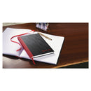 Black n' Red Hardcover Casebound Notebook, SCRIBZEE Compatible, 1 Subject, Wide/Legal Rule, Black Cover, 8.25 x 5.63, 96 Sheets