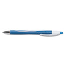 BIC GLIDE Exact Ballpoint Pen, Retractable, Fine 0.7 mm, Blue Ink, Blue Barrel, Dozen