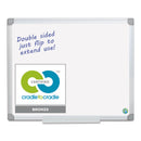 MasterVision Earth Easy-Clean Dry Erase Board, White/Silver, 24x36